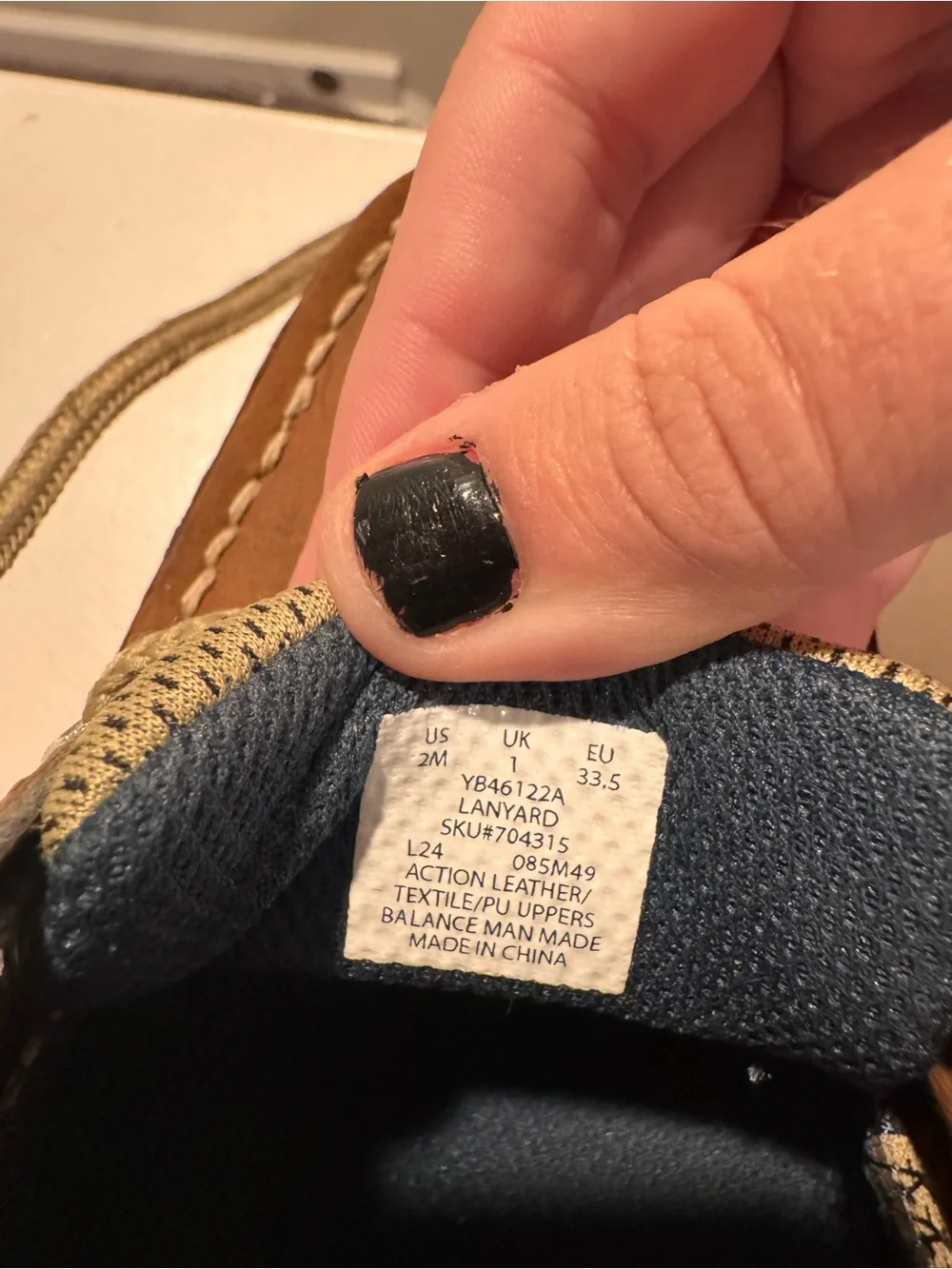 Sperry Kids Tan Leather Lace-Up Boat Shoes